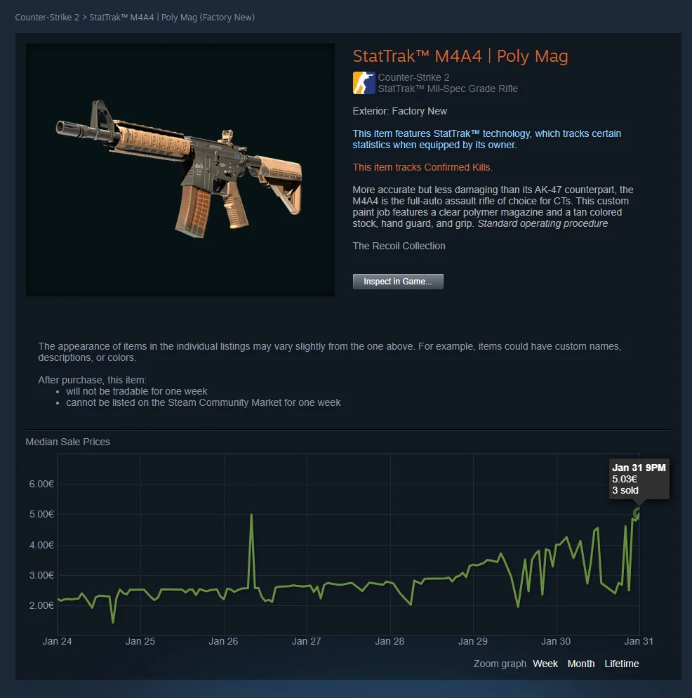 Steam Item Options Pricer screenshot